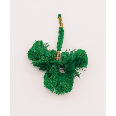 4 x Green Pom-Pom Tassels Latkan, Pompom Decorations, Pom poms